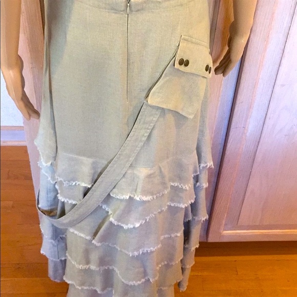 São Paulo NWOT Long Linen Skirt size 8 - Picture 4 of 17